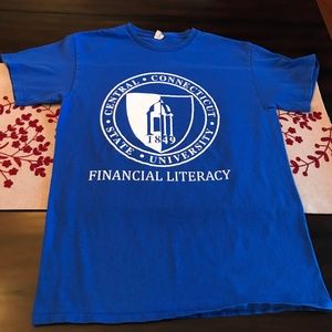 CCSU T-Shirt Blue M Financial Literacy